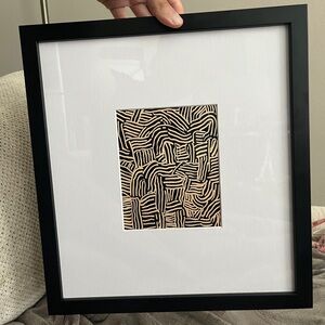 Abstract Lines Framed Wall Art